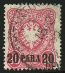 German Colonies, German Offices in the Turkish Empire #2 (Mi. 2a) Cat€120, ...