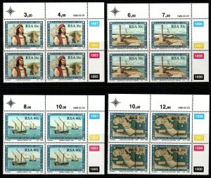 SOUTH AFRICA SG631/4 1988 500TH ANNIV OF DISCOVERY OF CAPE OF GOOD HOPE MNH