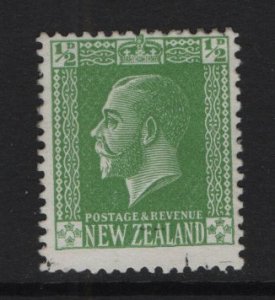 New Zealand  #144  used  1915   King George V    1/2p