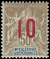 NEW CALEDONIA   #121 MH (1)