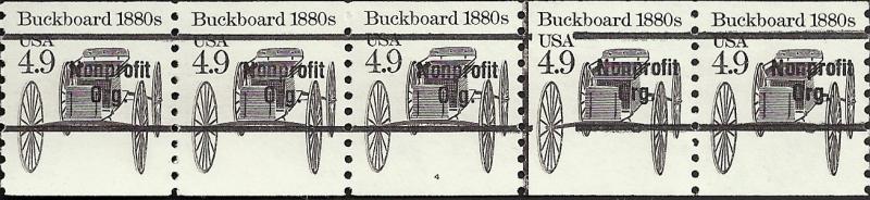 P.N.C. #4 # 2124a MINT NEVER HINGED PRE-CANS. BUCKBOARD