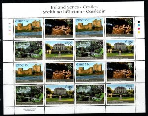 IRELAND SG1834/7 2007 CASTLES SHEETLET MNH