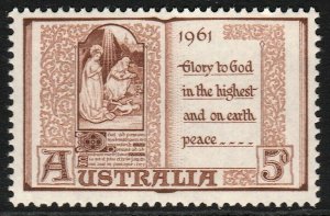 AUSTRALIA SG#341 Christmas (1961) MNH