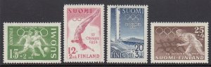 Finland B110-3 Olympics mnh