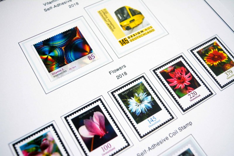 COLOR PRINTED GERMANY 2011-2020 STAMP ALBUM PAGES (89 illustrated pages)