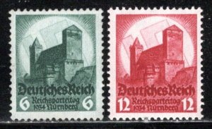 Germany Reich Scott # 442 - 443, mint nh