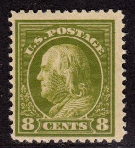 $US SC#414 M/NH/F-VF, SL WMK, CV. $100