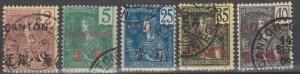 France Canton #32, 34, 38, 40-1  F-VF Used CV $43.10 (A8970)