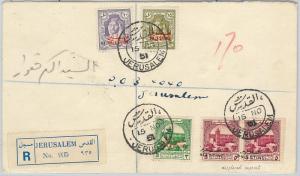 58905 JORDAN occupation Palestine - POSTAL HISTORY: Mic # 7, 8, B3 & B4 on COVER