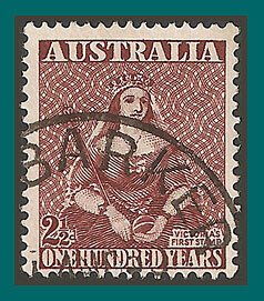 Australia 1950 Stamp Centenary, used  229,SG240