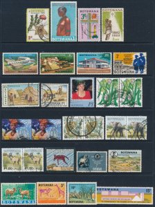 Botswana Small collection of Mint and Postally Used stamps