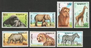 1991 Mongolia 2293-2299 Fauna 5,50 €