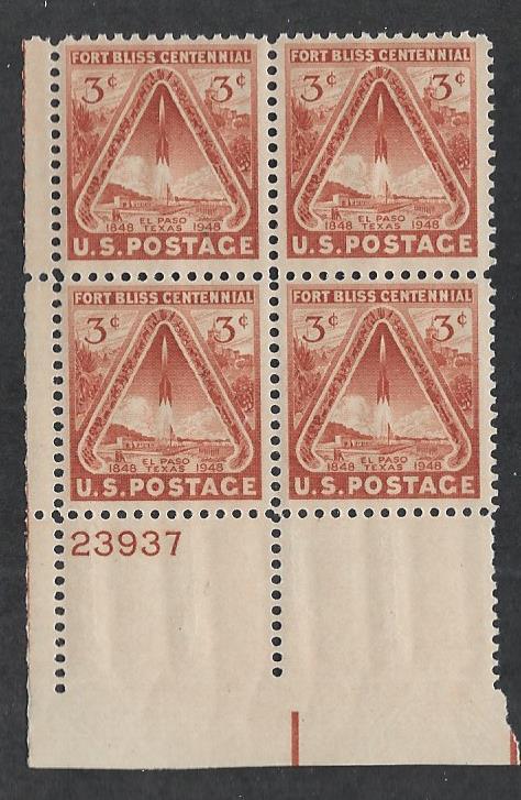UNITED STATES SC# 976 FINE MNH 1948 Pl#23937 LL B/4