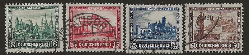 Germany B 34-37  1930  set  4  fvf  used