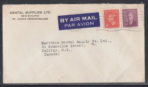 Canada - Feb 1951 St. John's, NL Domestic Air Mail Cover