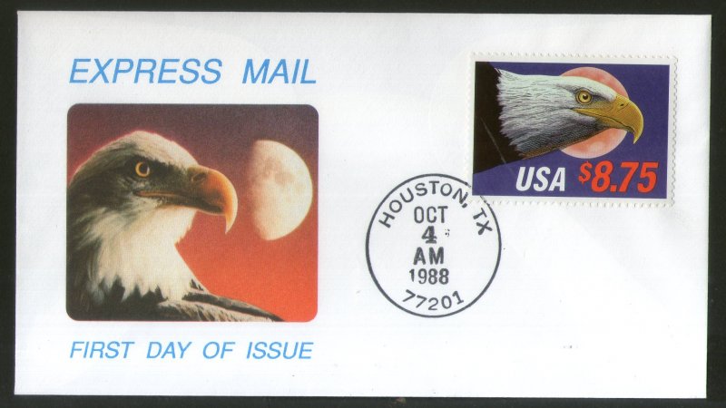 United States USA 1988 Birds Eagle FDC # 16519