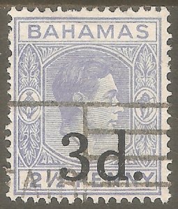 BAHAMAS Sc# 115 USED F King George VI KGVI