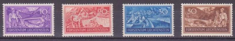 1937 Liechtenstein Scott 132-135 Labor MLH  
