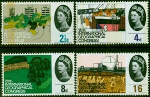 GB 1964 Geographical Phosphor Set of 4 SG651p-654p Fine LMM & MNH