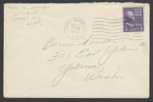 US 1944 Japanese Heart Mountain Wyo Internment Camp cover - 3c Prexie