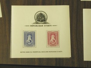 Haiti Stamps # C19--21A Perf Imperf Souvenir Sheet