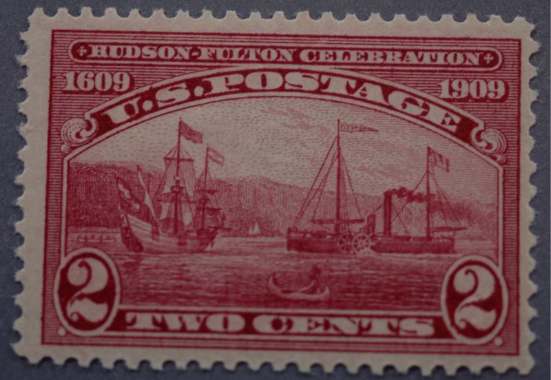 United States #372 Two Cent Hudson Fulton MNH