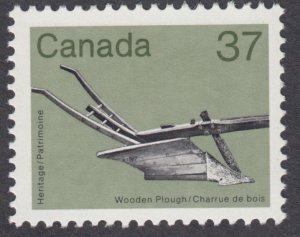 Canada - #927 Heritage Artifacts - Wooden Plough - MNH