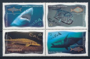 [39147] Canada 1997 Marine life sharks tuna  MNH