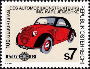 Austria 1999 MNH Stamps Scott 1785 Old Cars