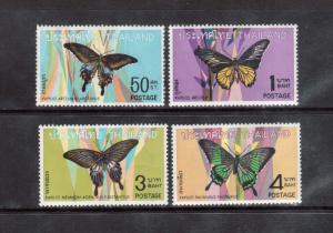 Thailand #509 - #512 VF/NH Butterfly Set