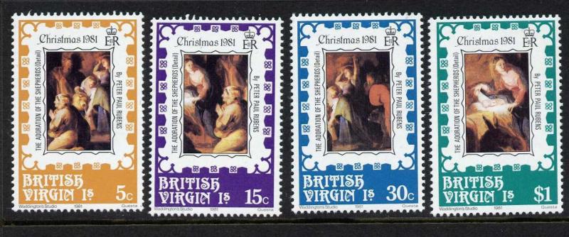 Virgin Islands 417-21 MNH Christmas, Art, Paintings, Peter Paul Rubens