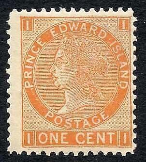 Prince Edward Island SG36 1c Brown-orange (toned) U/M 