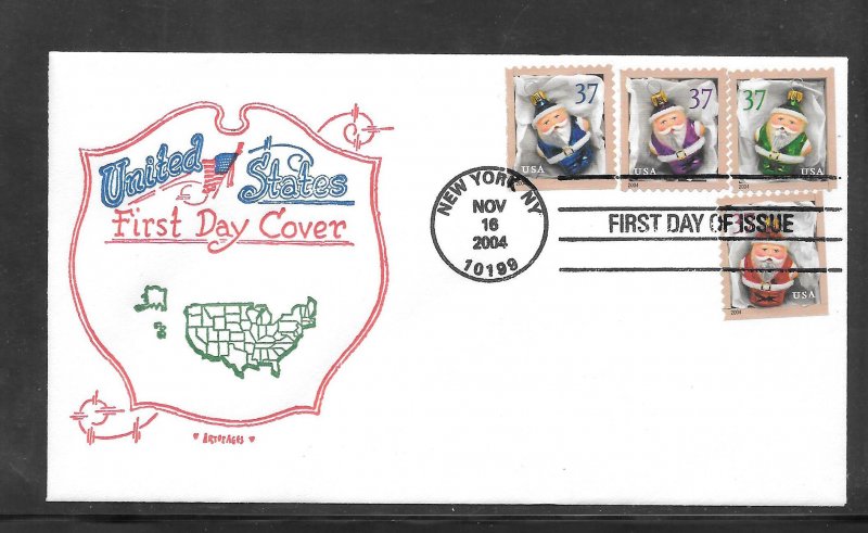 Just Fun Cover #3887-90 FDC ARTOPAGES Cachet. (A1285)