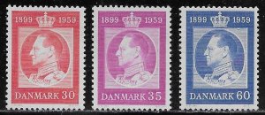 Denmark Scott #'s 366 - 368 MNH