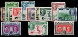 NYASALAND SG144/57 1945 DEFINITIVE SET MNH