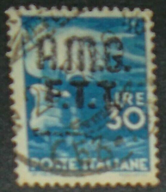 1948 Italy-Trieste w/AMG Overprint Scott #17 Free US Shipping