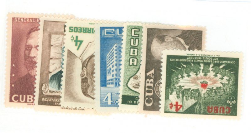 Cuba #549/565 Mint (NH) Single