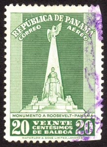 1948, Panama 20c, Used, Sc C102