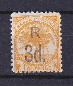 Western Samoa 3D on 2D Yellow Mint MH RB182