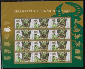 US #4375 2009 CHINESE NEW YEAR- PANE OF 12 42C STAMPS- MINT NEVER HINGED