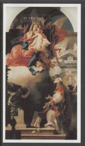 St Vincent 3009 Christmas Souvenir Sheet MNH VF