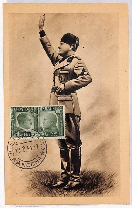 P1010 - ITALY - MAXIMUM CARD - BENITO DUX Politics 1941-