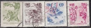 Chile #760 a,b,c,d