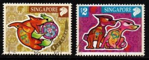 SINGAPORE SG1573/4 2006 YEAR OF THE DOG USED