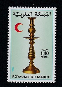 Morocco # 534, Copper Candlestick, Mint NH