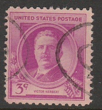 U.S. 881, FAMOUS AMERICANS ISSUE. USED, F. (748)