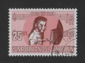 Netherlands Antilles 1969 cancelled child welfare 25 ct  #