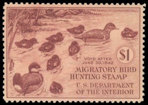 MOMEN: US STAMPS #RW8 DUCK MINT OG NH PSE GRADED CERT XF-SUP 95 LOT #74436