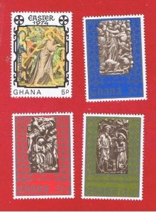 Ghana #516-519 MNH OG   Easter  Free S/H