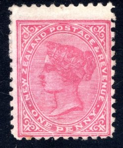 New Zealand #61e, Deep carmine shade p. 11 Unused F,  CV $7.50    ...  4331199